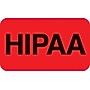 Patient Record Labels, HIPAA, Fluorescent Red, 0.875 x 1.5 inch, 250 Labels~#|#~s0865948_sc7