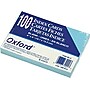 Oxford Unruled Index Cards, 4 x 6, Blue, 100/Pack~#|#~s0867210_sc7