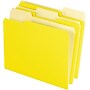 Pendaflex Two-Tone File Folder, 3 Tab, Letter Size, Yellow, 100/Box (PFX 152 1/3 YEL)~#|#~s0867621_sc7
