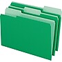 Pendaflex Recycled File Folder, Straight Cut, Assorted, Legal Size, Bright Green, 100/Box (153 1/3 BGR)~#|#~s0867628_sc7