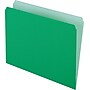Pendaflex Two-Tone File Folder, Straight Cut, Letter Size, Bright Green, 100/Bx (PFX 152 BGR)~#|#~s0867693_sc7