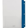 Staples 3-Hole Punched 2-Pocket Portfolio Folder, Frosted Navy (26176)~#|#~s0868422_sc7