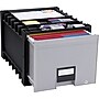 Storex Plastic Archive Storage Box with Lock, Letter Size, Black (61178E02C)~#|#~s0140515_sc7
