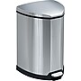 Safco Stainless Steel Step Trash Can, 4 Gallon, Black (9685SS)~#|#~s0891245_sc7