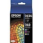 Epson T252 Black High Yield and Cyan/Magenta/Yellow Standard Yield Ink Cartridge, 4/Pack (T252XL-BCS)~#|#~s0897784_sc7
