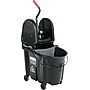 Rubbermaid WaveBrake® 2.0 Janitorial Down-Press Bucket and Wringer, 35 Quart, Black (1863898)~#|#~s0924957_sc7