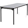 ICEBERG Maxx Legroom 30" x 72" Wooden Folding Table, Gray (65827)~#|#~s0926180_sc7
