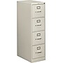 HON 510 Series 4-Drawer Vertical File Cabinet, Letter Size, Lockable, 51.97"H x 15"W x 25"D, Light Gray (H514.P.Q)~#|#~s0932554_sc7