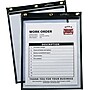 Heavy-Duty Super Heavyweight Plus Shop Ticket Holders, 12" x 9", Black, 15/Bx (CLI50912)~#|#~s0934496_sc7