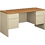 HON 38000 Series 60"W Kneespace Credenza with Locks, Harvest/Putty (H38852CL)~#|#~m006245114_sc7