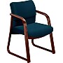 HON 2900 Series Guest/Side Chair, Fabric, Blue/Mahogany Finish, Seat: 20"W x 19"D, Back: 19 1/2"W x 15 1/4"H~#|#~s0940377_sc7