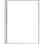 Printworks Professional 8.5" x 11" 20 lbs. Perforated at 4 1/2" Punched Paper, White, 2500/Case (04145P)~#|#~s0950032_sc7
