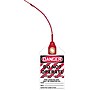 Accuform Loop 'n Lock Tie Tags, DANGER DO NOT OPERATE EQUIPMENT LOCK OUT, RP-Plastic, 10/Pack (TAK641)~#|#~s0952531_sc7