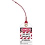 Accuform Loop 'n Lock Tie Tags, DANGER DO NOT OPERATE, RP-Plastic, 10/Pack (TAK631)~#|#~s0952533_sc7
