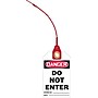 Accuform Loop 'n Lock Tie Tags, DANGER DO NOT ENTER, RP-Plastic, 10/Pack (TAK609)~#|#~s0952547_sc7
