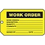 Accuform Production Control Tag, WORK ORDER, 5¾" x 3¼", RP-Plastic, 25/Pack (MMT335PTP)~#|#~s0952695_sc7