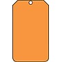 Accuform Signs Solid Color Blank Tag, Orange, 5 3/4" x 3 1/4", RP-Plastic, 25/Pack~#|#~s0952701_sc7