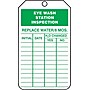 Accuform Safety Tag, EYE WASH STATION INSPECTION, 5 3/4" x 3 1/4", RP-Plastic, 25/Pack (TRS245PTP)~#|#~s0952710_sc7