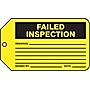 Accuform Production Control Tag, FAILED INSPECTION, 5¾" x 3¼", RP-Plastic, 25/Pack (MMT343PTP)~#|#~s0952741_sc7