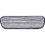 Rubbermaid Commercial Microfiber Finish Pad Blue/White, Pack of 6 (FGQ80000W)~#|#~s0968223_sc7