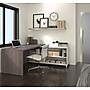 Bestar Pro-Linea 71"W L-Desk, White & Bark Grey (120885-47)~#|#~s0968799_sc7