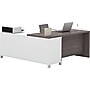 Bestar Pro-Linea 71"W L-Desk, White & Bark Grey (120885-47)~#|#~s0968801_sc7