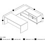 Bestar Pro-Linea U-Desk, Bark Grey (120861-47)~#|#~s0968812_sc7