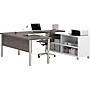 Bestar Pro-Linea U-Desk, White/Bark Grey (120881-47)~#|#~s0970309_sc7