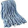 Unisan® Mop Head, Standard Head, Cut-End, Cotton/Synthetic, 12 oz, Blue, 12/Case~#|#~s0981043_sc7