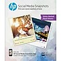 HP Social Media Snapshots Glossy Photo Paper, 4" x 5", 25/Pack (K6B83A)~#|#~s0981878_sc7