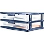 Bella Storage Solution® Wide Desktop Plastic Storage Drawer Organizer, 2 Drawer (28775)~#|#~s0983765_sc7