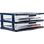 Bella Storage Solution® Wide Desktop Plastic Storage Drawer Organizer, 2 Drawer (28775)~#|#~s0983769_sc7