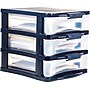 Bella Storage Solution® Medium Desktop Plastic Storage Drawer, 3 Drawer (28776)~#|#~s0983775_sc7