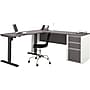 Bestar Connexion 72"W L-Desk with Electric Height-Adjustable Desk, Slate/Sandstone (93885-59)~#|#~s0992021_sc7