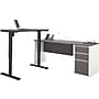 Bestar Connexion 72"W L-Desk with Electric Height-Adjustable Desk, Slate/Sandstone (93885-59)~#|#~s0992022_sc7