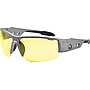 Ergodyne® Skullerz® DAGR Safety Glasses, Matte Gray, Yellow Lens~#|#~s0996794_sc7