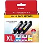 Canon 271 Cyan/Magenta/Yellow Ink Cartridge, 3/Pack   (0337C005)~#|#~s0998728_sc7