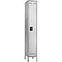 Safco® Steel Locker, Single-Tier, Gray, 78"H x 12"W x 18"D (5522GR)~#|#~s1000669_sc7