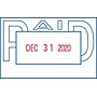 Xstamper Versadater, "Paid", Blue/Red Inks (036045)~#|#~s1010623_sc7