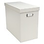 Office by Martha Stewart Stack+Fit File Box with Lid, White (29586)~#|#~s1023717_sc7