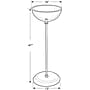 Azar 16" Diameter Single Bowl Floor Display (700956)~#|#~s1023970_sc7
