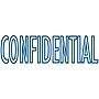 2000 PLUS Green Line Self-inking Stamp, "CONFIDENTIAL", Blue Ink (098374)~#|#~s1029086_sc7