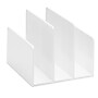 Poppin Fin 3 Compartment Plastic File Organizer, White (102742)~#|#~s1031637_sc7