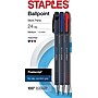 Postscript® Ballpoint Stick Pen, Medium 1.0mm, Assorted, 24pk~#|#~s1035850_sc7