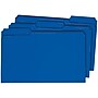 Staples Reinforced File Folder, 3 Tab, Legal Size, Blue, 100/Box (510099)~#|#~s1037518_sc7