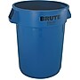 Rubbermaid Round Brute Trash Can Receptacle, Blue, 32 gal./121.12 liters~#|#~s1048101_sc7