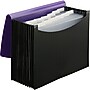 Smead Plastic Accordian File, 12 Pockets, Letter Size, Purple/Black (70862)~#|#~s1050045_sc7