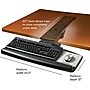 Easy Adjust Standard Keyboard Tray, 25-1/2w x 12d, Black~#|#~s1051025_sc7