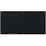 U Brands Glass Dry Erase Board, 70" x 35", Black Surface, Frameless (172U00-01)~#|#~s1056813_sc7