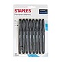 Staples® Duramark® Permanent Markers, Fine, Black, 8/Pk (29214)~#|#~s1058523_sc7